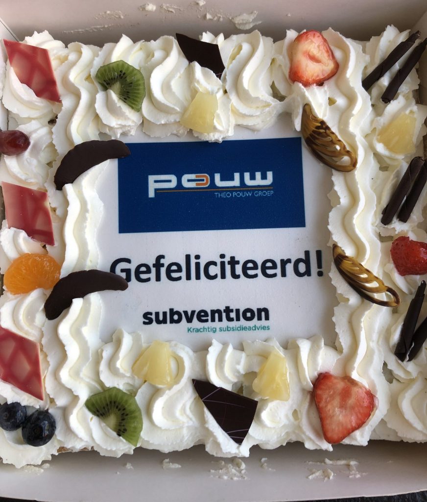 Subvention feliciteert Theo Pouw voor duurzaamheidsinspanningen