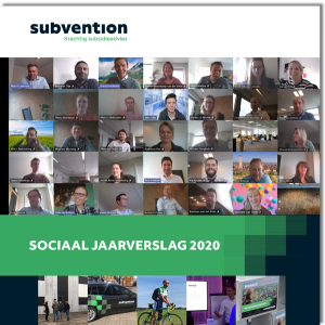 Voorblad van Sociaal Jaarverslag Subvention 2020