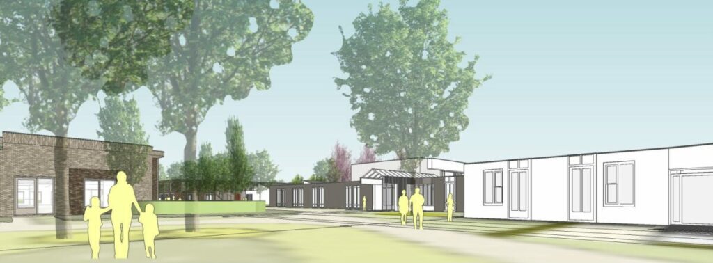 Impressie-nieuw-aanzicht-na-verduurzaming-maatschappelijk-vastgoed-woonlocatie-Frion-Commissarislaan-Zwolle
