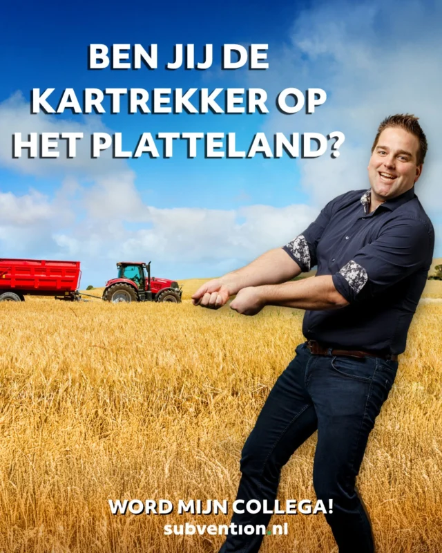 𝗢𝗽 𝘇𝗼𝗲𝗸 𝗻𝗮𝗮𝗿 𝗲𝗲𝗻 𝗻𝗶𝗲𝘂𝘄𝗲 𝗯𝗮𝗮𝗻?
Word de kartrekker op het platteland. 

Als 𝘀𝘂𝗯𝘀𝗶𝗱𝗶𝗲𝗮𝗱𝘃𝗶𝘀𝗲𝘂𝗿 𝗮𝗴𝗿𝗮𝗿𝗶𝘀𝗰𝗵 help je ondernemers hun ambities op het gebied van innovatie en verduurzaming binnen de agrarische sector waar te maken. Je denkt mee vanaf de eerste plannen en vertaalt ideeën naar passende subsidiemogelijkheden.

🟩 Geen subsidiekennis vereist
🟩 Veel vrijheid om je rol zelf in te vullen
🟩 Ruimte om jezelf te ontwikkelen

𝗚𝗲ï𝗻𝘁𝗲𝗿𝗲𝘀𝘀𝗲𝗲𝗿𝗱? Bekijk de vacature: https://subvention.nl/werken-bij/subsidieadviseur-team-agrarisch